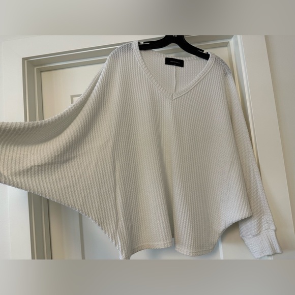 Women’s Workhall Oversized Waffle Knit Dolman Sleeve Sweater Size M - Picture 2 of 8